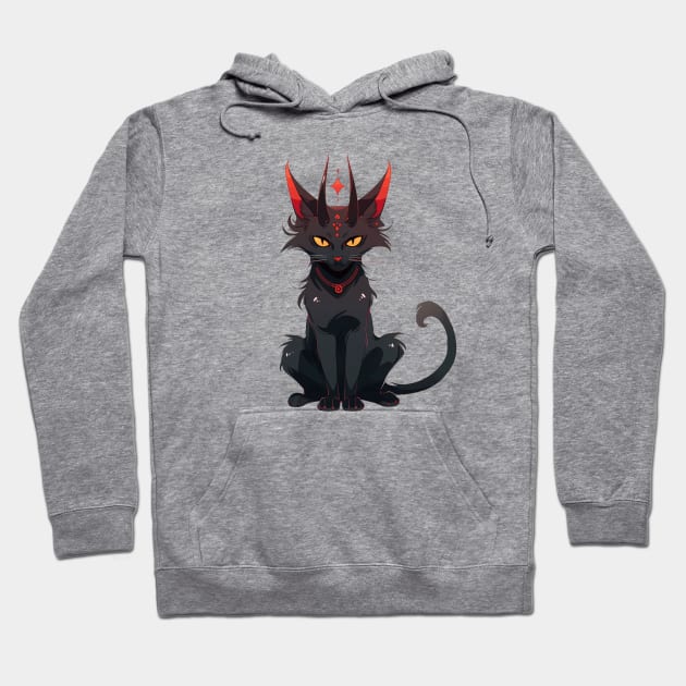 Demonic Black Cat Hoodie by DarkSideRunners